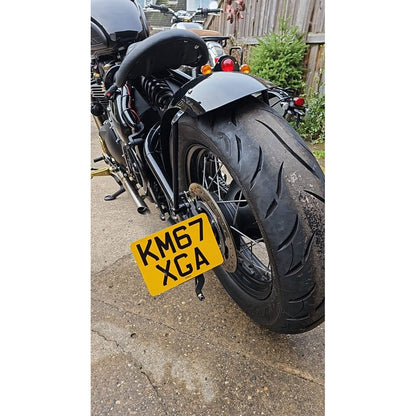 Motone SIDEKICK SLIM (Axle-Mount) Side Mount Number Plate Kit (No Tail Light Version)(US SPEC VERTICAL PLATE)