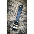 Motone The Beltane - Bobber/Speedmaster Battery Strap - Black Leather & Brass