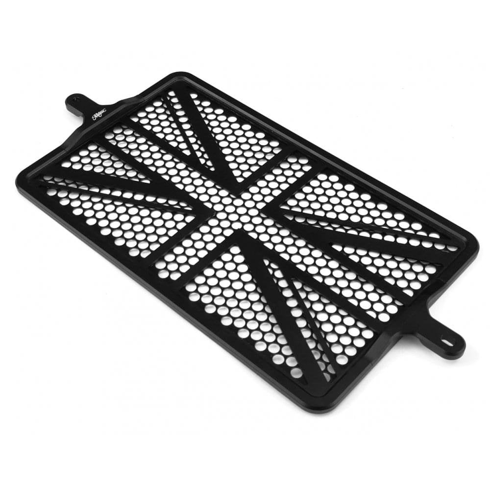 Motone Billet Radiator Guard Kit - Union Jack - Black - Speedmaster/Bo ...