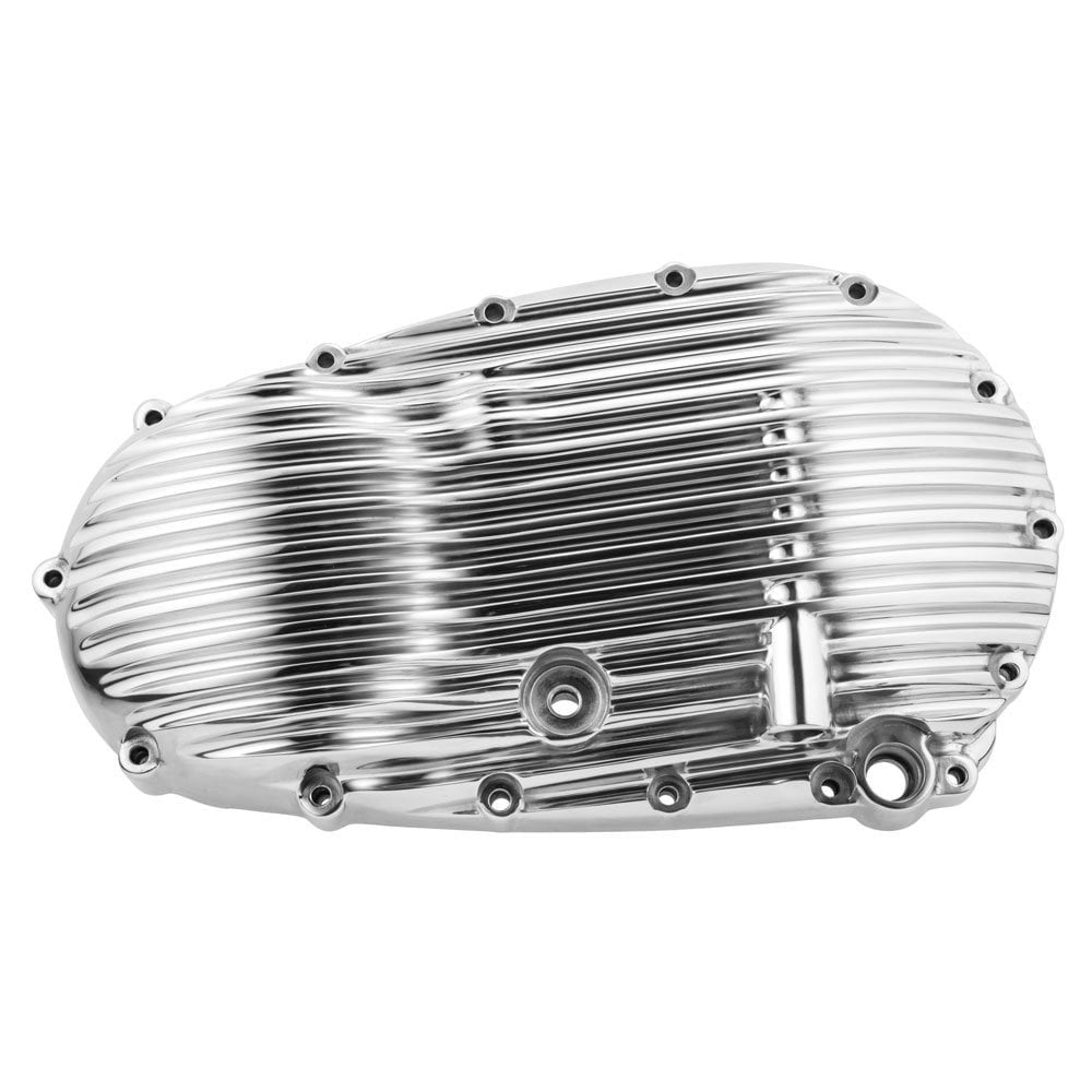 Engine Case Cover Motone Ribbed/Finned Clutch/Primary Side Engine Case Cover - Polish ...