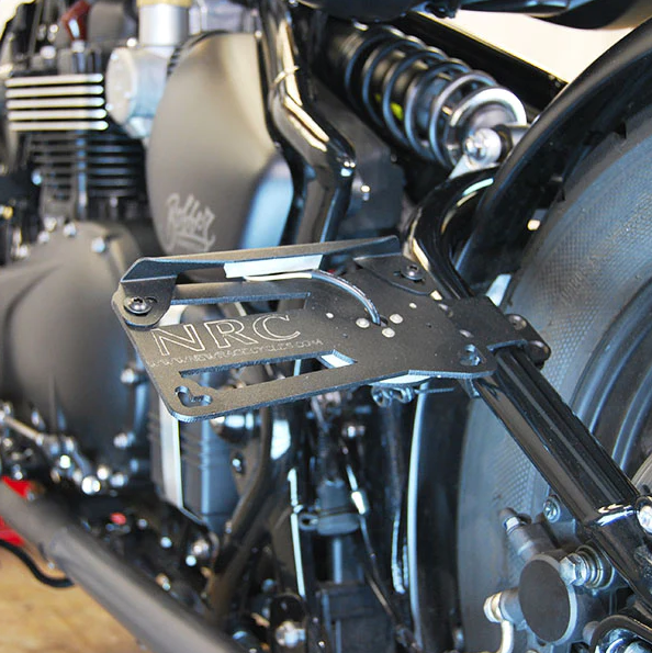 New Rage Cycles Triumph Bobber Side Mount License Plate