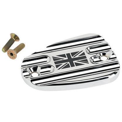 Joker Machine Finned Union Jack Triumph Front Master Cylinder Cover