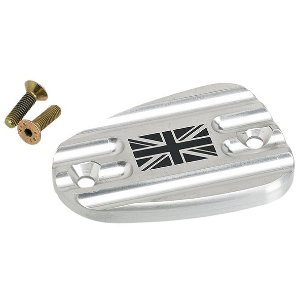 Joker Machine Finned Union Jack Triumph Front Master Cylinder Cover